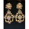 Pendientes Huertana Oro Cristal 900001