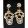 Pendientes Huertana Oro Cristal 900004