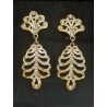 Pendientes Huertana Oro Cristal 900006