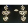 Pendientes Huertana Oro Cristal 900007