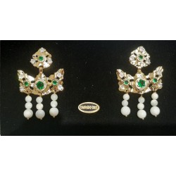 Pendientes Huertana Oro Cristal 900008