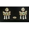 Pendientes Huertana Oro Cristal 900008