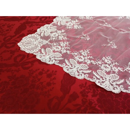 Mantilla 15861 Marfil Media Luna